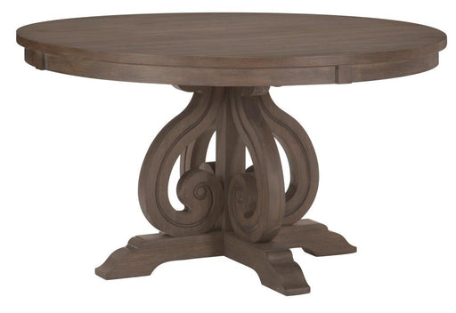 Toulon  Round Dining Table in Dark Pewter 5438-54* - Premium Dining Table from Homelegance (Titan Warehouse) - Just $614.25! Shop now at Furniture Wholesale Plus  We are the best furniture store in Nashville, Hendersonville, Goodlettsville, Madison, Antioch, Mount Juliet, Lebanon, Gallatin, Springfield, Murfreesboro, Franklin, Brentwood