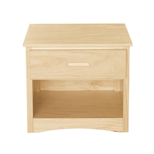 Bartly 1 Drawer Night Stand in Natural B2043-4 - Premium Nightstand from Homelegance (Titan Warehouse) - Just $165.75! Shop now at Furniture Wholesale Plus  We are the best furniture store in Nashville, Hendersonville, Goodlettsville, Madison, Antioch, Mount Juliet, Lebanon, Gallatin, Springfield, Murfreesboro, Franklin, Brentwood