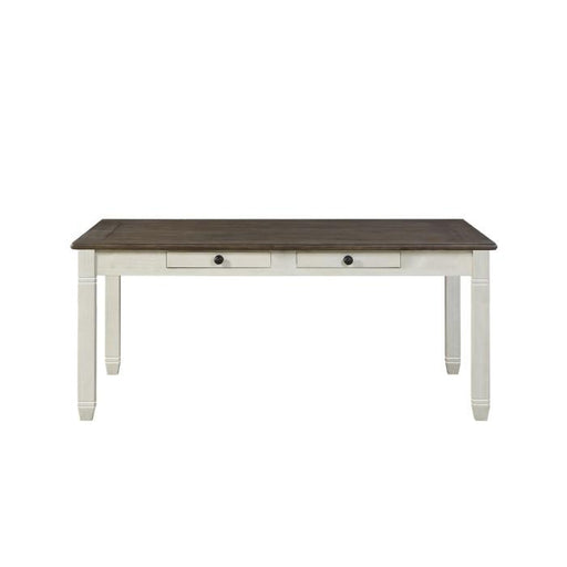 Granby Dining Table in White & Brown 5627NW-72 - Premium Dining Table from Homelegance (Titan Warehouse) - Just $505.05! Shop now at Furniture Wholesale Plus  We are the best furniture store in Nashville, Hendersonville, Goodlettsville, Madison, Antioch, Mount Juliet, Lebanon, Gallatin, Springfield, Murfreesboro, Franklin, Brentwood