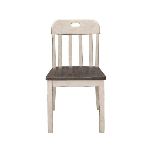 Clover Side Chair in White & Gray (Set of 2) - Premium Dining Chair from Homelegance (Titan Warehouse) - Just $103.35! Shop now at Furniture Wholesale Plus  We are the best furniture store in Nashville, Hendersonville, Goodlettsville, Madison, Antioch, Mount Juliet, Lebanon, Gallatin, Springfield, Murfreesboro, Franklin, Brentwood