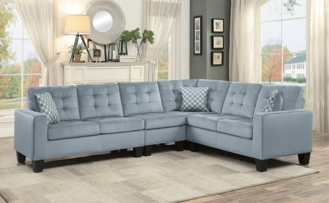 Lantana 2-Piece Reversible Sectional in Gray 9957GY*SC - Premium Sectional from Homelegance (Titan Warehouse) - Just $973.05! Shop now at Furniture Wholesale Plus  We are the best furniture store in Nashville, Hendersonville, Goodlettsville, Madison, Antioch, Mount Juliet, Lebanon, Gallatin, Springfield, Murfreesboro, Franklin, Brentwood