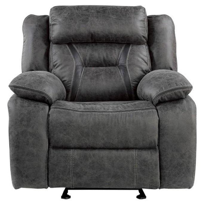 Madrona Hill Glider Reclining Chair in Gray 9989GY-1 - Premium Glider from Homelegance (Titan Warehouse) - Just $583.05! Shop now at Furniture Wholesale Plus  We are the best furniture store in Nashville, Hendersonville, Goodlettsville, Madison, Antioch, Mount Juliet, Lebanon, Gallatin, Springfield, Murfreesboro, Franklin, Brentwood