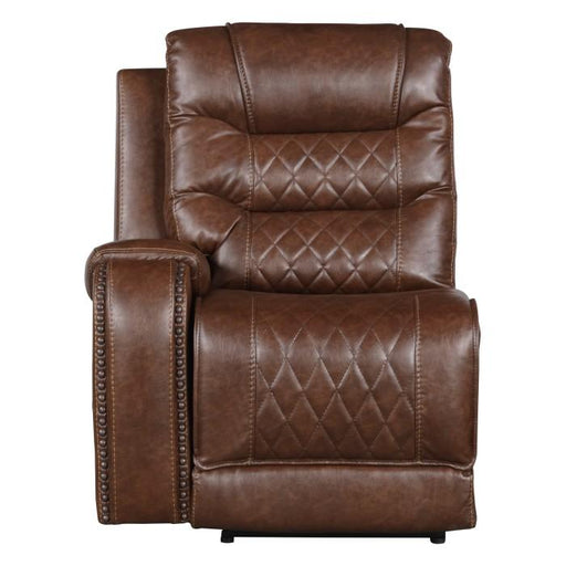 Putnam Power Left Side Reclining Chair with USB Port in Brown 9405BR-LRPW - Premium Chair from Homelegance (Titan Warehouse) - Just $507! Shop now at Furniture Wholesale Plus  We are the best furniture store in Nashville, Hendersonville, Goodlettsville, Madison, Antioch, Mount Juliet, Lebanon, Gallatin, Springfield, Murfreesboro, Franklin, Brentwood