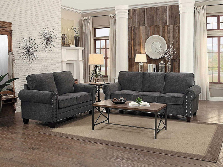 Cornelia Loveseat in Dark Gray 8216DG-2 - Premium Loveseat from Homelegance (Titan Warehouse) - Just $544.05! Shop now at Furniture Wholesale Plus  We are the best furniture store in Nashville, Hendersonville, Goodlettsville, Madison, Antioch, Mount Juliet, Lebanon, Gallatin, Springfield, Murfreesboro, Franklin, Brentwood