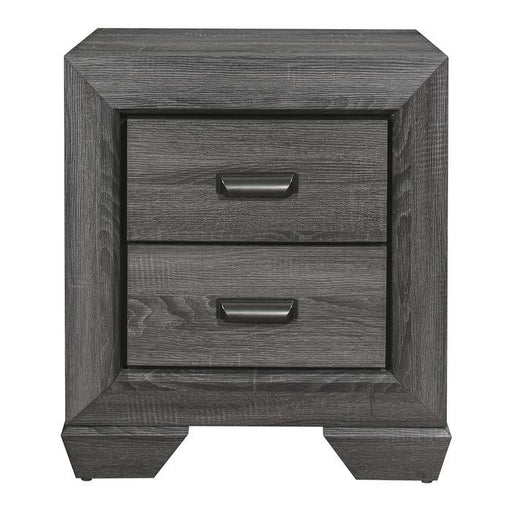 Beechnut 2 Drawer Nightstand in Gray 1904GY-4 - Premium Nightstand from Homelegance (Titan Warehouse) - Just $163.80! Shop now at Furniture Wholesale Plus  We are the best furniture store in Nashville, Hendersonville, Goodlettsville, Madison, Antioch, Mount Juliet, Lebanon, Gallatin, Springfield, Murfreesboro, Franklin, Brentwood