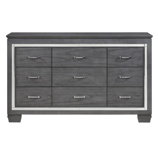 Allura Dresser in Gray 1916GY-5 - Premium Dresser from Homelegance (Titan Warehouse) - Just $682.50! Shop now at Furniture Wholesale Plus  We are the best furniture store in Nashville, Hendersonville, Goodlettsville, Madison, Antioch, Mount Juliet, Lebanon, Gallatin, Springfield, Murfreesboro, Franklin, Brentwood