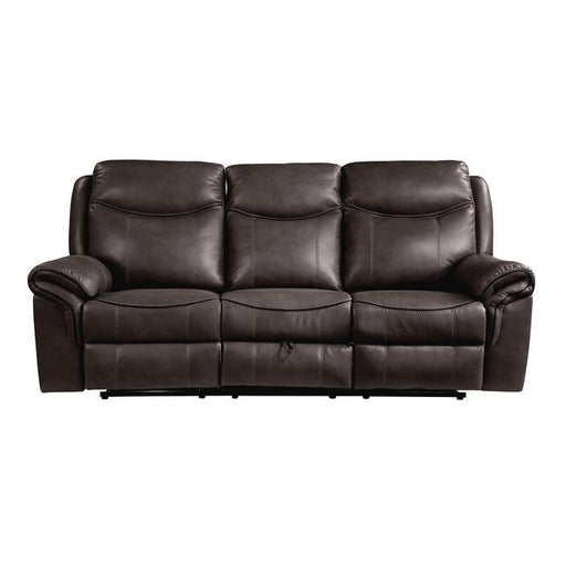 Aram Double Glider Reclining Sofa in Brown 8206BRW-3 - Premium Sofa from Homelegance (Titan Warehouse) - Just $1109.55! Shop now at Furniture Wholesale Plus  We are the best furniture store in Nashville, Hendersonville, Goodlettsville, Madison, Antioch, Mount Juliet, Lebanon, Gallatin, Springfield, Murfreesboro, Franklin, Brentwood