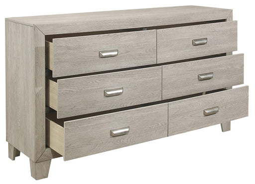 Quinby 6 Drawer Dresser in Light Brown 1525-5 - Premium Dresser from Homelegance (Titan Warehouse) - Just $399.75! Shop now at Furniture Wholesale Plus  We are the best furniture store in Nashville, Hendersonville, Goodlettsville, Madison, Antioch, Mount Juliet, Lebanon, Gallatin, Springfield, Murfreesboro, Franklin, Brentwood