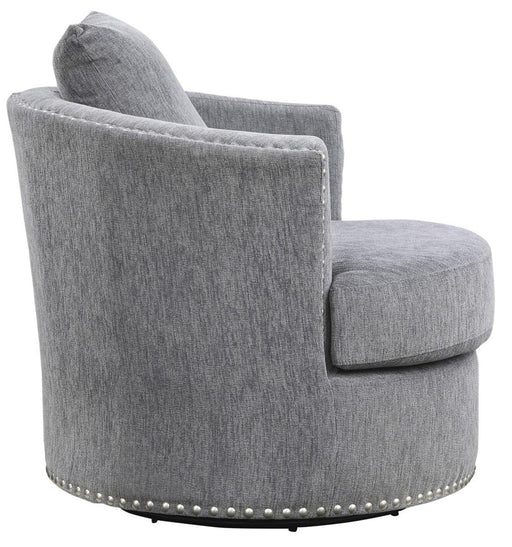 Morelia Swivel Chair in Dark Gray 9468DG-1 - Premium Chair from Homelegance (Titan Warehouse) - Just $427.05! Shop now at Furniture Wholesale Plus  We are the best furniture store in Nashville, Hendersonville, Goodlettsville, Madison, Antioch, Mount Juliet, Lebanon, Gallatin, Springfield, Murfreesboro, Franklin, Brentwood