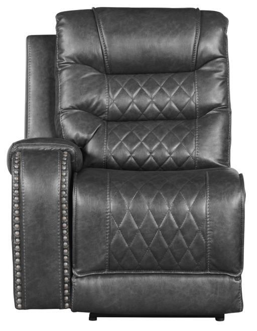 Putnam Power Left Side Reclining Chair with USB Port in Gray 9405GY-LRPW - Premium Chair from Homelegance (Titan Warehouse) - Just $507! Shop now at Furniture Wholesale Plus  We are the best furniture store in Nashville, Hendersonville, Goodlettsville, Madison, Antioch, Mount Juliet, Lebanon, Gallatin, Springfield, Murfreesboro, Franklin, Brentwood