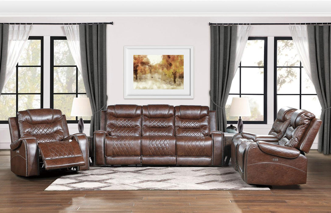 Putnam Power Reclining Chair in Brown 9405BR-1PW - Premium Chair from Homelegance (Titan Warehouse) - Just $700.05! Shop now at Furniture Wholesale Plus  We are the best furniture store in Nashville, Hendersonville, Goodlettsville, Madison, Antioch, Mount Juliet, Lebanon, Gallatin, Springfield, Murfreesboro, Franklin, Brentwood