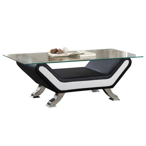 Veloce Cocktail Table in Black/Ivory 8219-30 - Premium Cocktail Table from Homelegance (Titan Warehouse) - Just $165.75! Shop now at Furniture Wholesale Plus  We are the best furniture store in Nashville, Hendersonville, Goodlettsville, Madison, Antioch, Mount Juliet, Lebanon, Gallatin, Springfield, Murfreesboro, Franklin, Brentwood