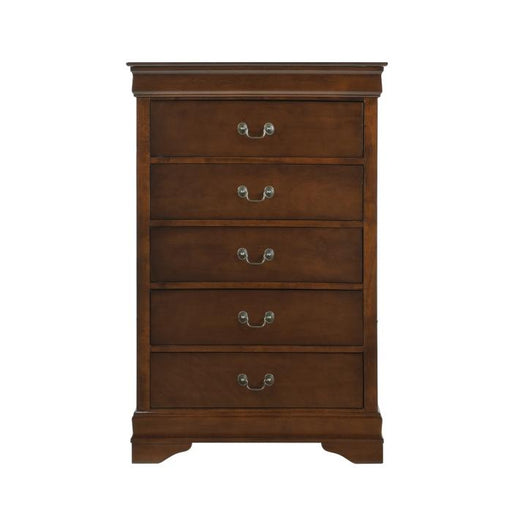 Mayville 5 Drawer Chest in Brown Cherry 2147-9 - Premium Chest from Homelegance (Titan Warehouse) - Just $310.05! Shop now at Furniture Wholesale Plus  We are the best furniture store in Nashville, Hendersonville, Goodlettsville, Madison, Antioch, Mount Juliet, Lebanon, Gallatin, Springfield, Murfreesboro, Franklin, Brentwood