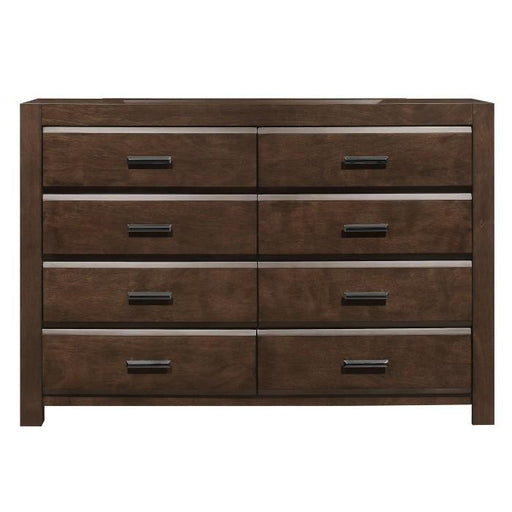 Erwan 8 Drawer Dresser in Dark Walnut 1961-5 - Premium Dresser from Homelegance (Titan Warehouse) - Just $510.90! Shop now at Furniture Wholesale Plus  We are the best furniture store in Nashville, Hendersonville, Goodlettsville, Madison, Antioch, Mount Juliet, Lebanon, Gallatin, Springfield, Murfreesboro, Franklin, Brentwood