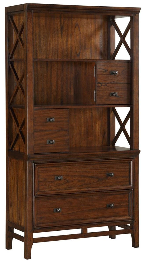 Frazier Bookcase in Brown Cherry 1649-18 - Premium Bookcase from Homelegance (Titan Warehouse) - Just $953.55! Shop now at Furniture Wholesale Plus  We are the best furniture store in Nashville, Hendersonville, Goodlettsville, Madison, Antioch, Mount Juliet, Lebanon, Gallatin, Springfield, Murfreesboro, Franklin, Brentwood