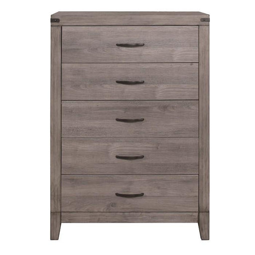 Woodrow 5 Drawer Chest in Gray 2042-9 - Premium Chest from Homelegance (Titan Warehouse) - Just $368.55! Shop now at Furniture Wholesale Plus  We are the best furniture store in Nashville, Hendersonville, Goodlettsville, Madison, Antioch, Mount Juliet, Lebanon, Gallatin, Springfield, Murfreesboro, Franklin, Brentwood