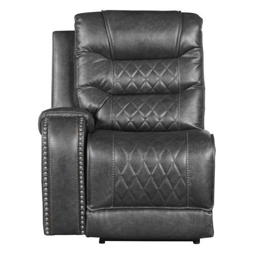 Putnam Power Left Side Reclining Chair with USB Port in Gray 9405GY-LRPW - Premium Chair from Homelegance (Titan Warehouse) - Just $507! Shop now at Furniture Wholesale Plus  We are the best furniture store in Nashville, Hendersonville, Goodlettsville, Madison, Antioch, Mount Juliet, Lebanon, Gallatin, Springfield, Murfreesboro, Franklin, Brentwood