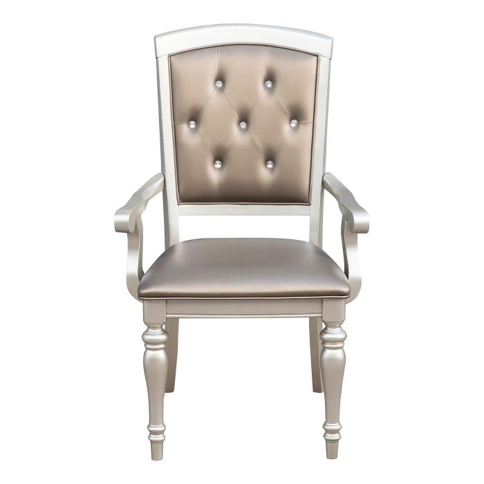 Orsina Arm Chair in Silver (Set of 2) - Premium Dining Chair from Homelegance (Titan Warehouse) - Just $165.75! Shop now at Furniture Wholesale Plus  We are the best furniture store in Nashville, Hendersonville, Goodlettsville, Madison, Antioch, Mount Juliet, Lebanon, Gallatin, Springfield, Murfreesboro, Franklin, Brentwood