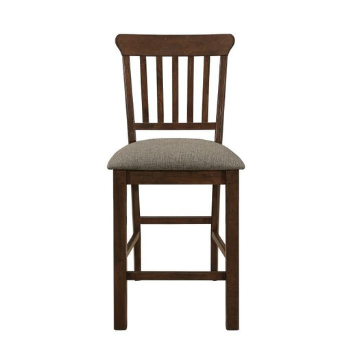 Schleiger Counter Height Chair in Dark Brown (Set of 2) - Premium Barstool from Homelegance (Titan Warehouse) - Just $107.25! Shop now at Furniture Wholesale Plus  We are the best furniture store in Nashville, Hendersonville, Goodlettsville, Madison, Antioch, Mount Juliet, Lebanon, Gallatin, Springfield, Murfreesboro, Franklin, Brentwood