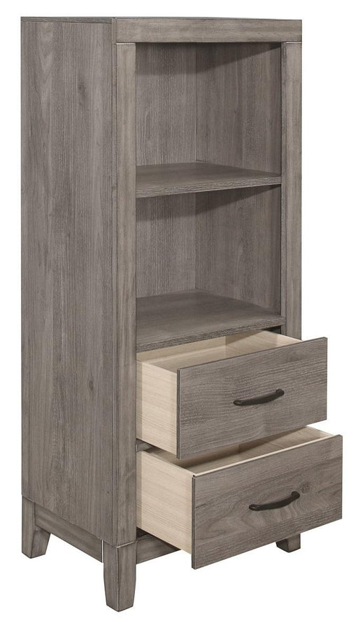 Woodrow Pier/Tower Nightstand in Gray 2042NB-10 - Premium Nightstand from Homelegance (Titan Warehouse) - Just $290.55! Shop now at Furniture Wholesale Plus  We are the best furniture store in Nashville, Hendersonville, Goodlettsville, Madison, Antioch, Mount Juliet, Lebanon, Gallatin, Springfield, Murfreesboro, Franklin, Brentwood