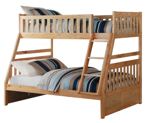 Bartly Twin/Full Bunk Bed in Natural B2043TF-1* - Premium Bed from Homelegance (Titan Warehouse) - Just $505.05! Shop now at Furniture Wholesale Plus  We are the best furniture store in Nashville, Hendersonville, Goodlettsville, Madison, Antioch, Mount Juliet, Lebanon, Gallatin, Springfield, Murfreesboro, Franklin, Brentwood