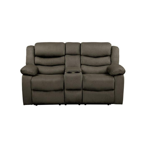 Discus Double Reclining Loveseat in Brown 9526BR-2 - Premium Loveseat from Homelegance (Titan Warehouse) - Just $700.05! Shop now at Furniture Wholesale Plus  We are the best furniture store in Nashville, Hendersonville, Goodlettsville, Madison, Antioch, Mount Juliet, Lebanon, Gallatin, Springfield, Murfreesboro, Franklin, Brentwood