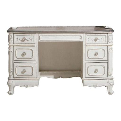 Cinderella Writing Desk in Antique White with Grey Rub-Through 1386NW-11 - Premium Desk from Homelegance (Titan Warehouse) - Just $692.25! Shop now at Furniture Wholesale Plus  We are the best furniture store in Nashville, Hendersonville, Goodlettsville, Madison, Antioch, Mount Juliet, Lebanon, Gallatin, Springfield, Murfreesboro, Franklin, Brentwood