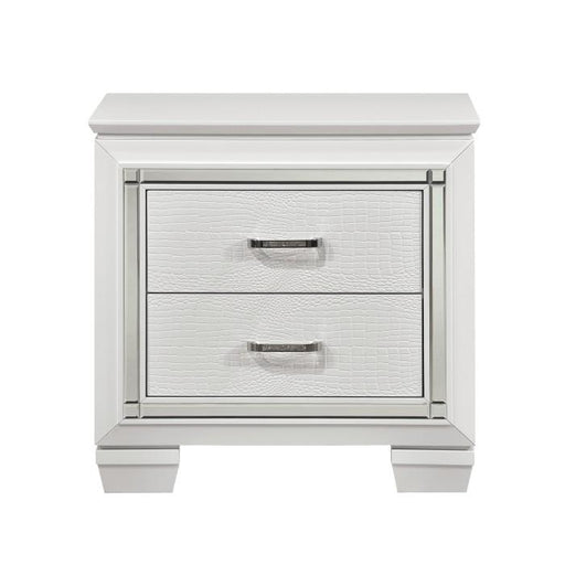 Allura Nightstand in White 1916W-4 - Premium Nightstand from Homelegance (Titan Warehouse) - Just $312! Shop now at Furniture Wholesale Plus  We are the best furniture store in Nashville, Hendersonville, Goodlettsville, Madison, Antioch, Mount Juliet, Lebanon, Gallatin, Springfield, Murfreesboro, Franklin, Brentwood