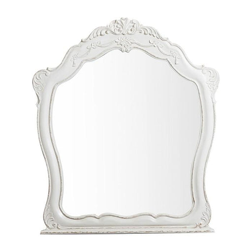 Cinderella Mirror in Antique White with Grey Rub-Through 1386NW-6 - Premium Mirror from Homelegance (Titan Warehouse) - Just $175.50! Shop now at Furniture Wholesale Plus  We are the best furniture store in Nashville, Hendersonville, Goodlettsville, Madison, Antioch, Mount Juliet, Lebanon, Gallatin, Springfield, Murfreesboro, Franklin, Brentwood