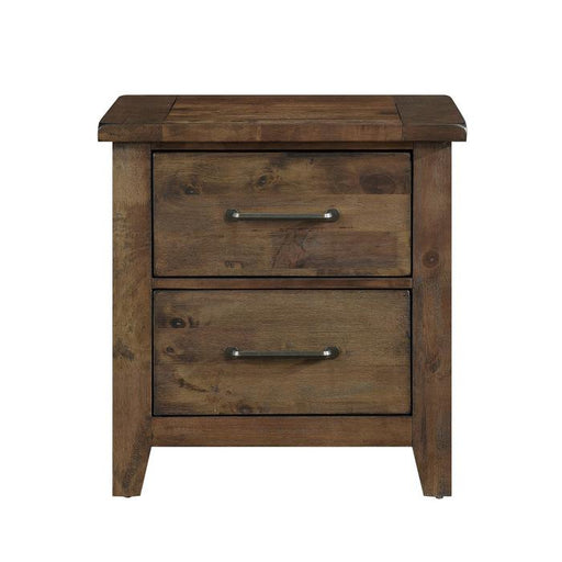 Jerrick Nightstand in Burnished Brown 1957-4 - Premium Nightstand from Homelegance (Titan Warehouse) - Just $269.10! Shop now at Furniture Wholesale Plus  We are the best furniture store in Nashville, Hendersonville, Goodlettsville, Madison, Antioch, Mount Juliet, Lebanon, Gallatin, Springfield, Murfreesboro, Franklin, Brentwood