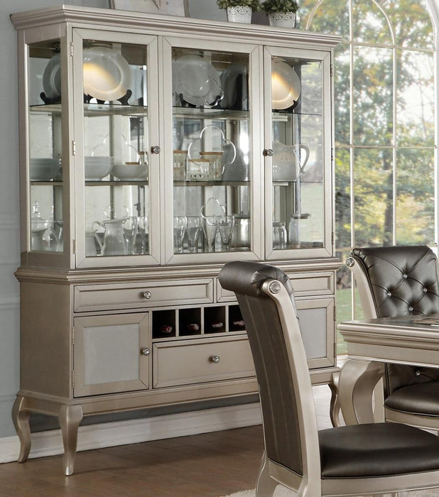 Crawford Buffet and Hutch in Silver 5546-50* - Premium Buffet from Homelegance (Titan Warehouse) - Just $1560! Shop now at Furniture Wholesale Plus  We are the best furniture store in Nashville, Hendersonville, Goodlettsville, Madison, Antioch, Mount Juliet, Lebanon, Gallatin, Springfield, Murfreesboro, Franklin, Brentwood