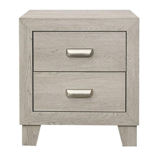 Quinby 2 Drawer Nightstand in Light Brown 1525-4 - Premium Nightstand from Homelegance (Titan Warehouse) - Just $134.55! Shop now at Furniture Wholesale Plus  We are the best furniture store in Nashville, Hendersonville, Goodlettsville, Madison, Antioch, Mount Juliet, Lebanon, Gallatin, Springfield, Murfreesboro, Franklin, Brentwood