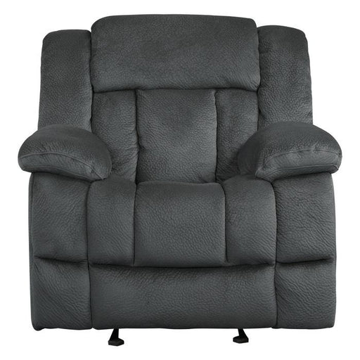 Laurelton Glider Reclining Chair in Charcoal 9636CC-1 - Premium Chair from Homelegance (Titan Warehouse) - Just $485.55! Shop now at Furniture Wholesale Plus  We are the best furniture store in Nashville, Hendersonville, Goodlettsville, Madison, Antioch, Mount Juliet, Lebanon, Gallatin, Springfield, Murfreesboro, Franklin, Brentwood