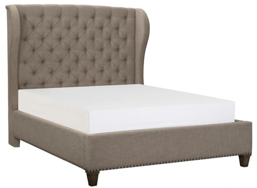 Vermillion King Upholstered Panel Bed in Gray 5442K-1EK* - Premium Bed from Homelegance (Titan Warehouse) - Just $856.05! Shop now at Furniture Wholesale Plus  We are the best furniture store in Nashville, Hendersonville, Goodlettsville, Madison, Antioch, Mount Juliet, Lebanon, Gallatin, Springfield, Murfreesboro, Franklin, Brentwood