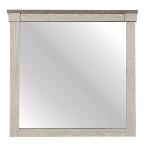 Arcadia Mirror in White & Weathered Gray 1677-6 - Premium Mirror from Homelegance (Titan Warehouse) - Just $101.40! Shop now at Furniture Wholesale Plus  We are the best furniture store in Nashville, Hendersonville, Goodlettsville, Madison, Antioch, Mount Juliet, Lebanon, Gallatin, Springfield, Murfreesboro, Franklin, Brentwood