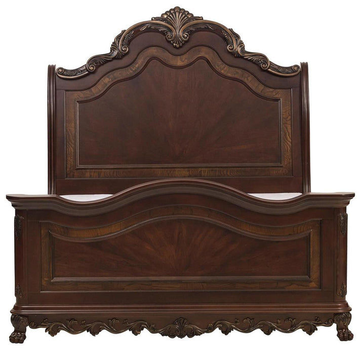 Deryn Park Queen Sleigh Bed in Cherry 2243SL-1 - Premium Bed from Homelegance (Titan Warehouse) - Just $1090.05! Shop now at Furniture Wholesale Plus  We are the best furniture store in Nashville, Hendersonville, Goodlettsville, Madison, Antioch, Mount Juliet, Lebanon, Gallatin, Springfield, Murfreesboro, Franklin, Brentwood