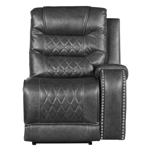 Putnam Power Right Side Reclining Chair with USB Port in Gray 9405GY-RRPW - Premium Chair from Homelegance (Titan Warehouse) - Just $507! Shop now at Furniture Wholesale Plus  We are the best furniture store in Nashville, Hendersonville, Goodlettsville, Madison, Antioch, Mount Juliet, Lebanon, Gallatin, Springfield, Murfreesboro, Franklin, Brentwood