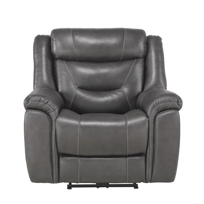 Danio Power Double Reclining Chair with Power Headrests in Dark Gray 9528DGY-1PWH - Premium Chair from Homelegance (Titan Warehouse) - Just $1031.55! Shop now at Furniture Wholesale Plus  We are the best furniture store in Nashville, Hendersonville, Goodlettsville, Madison, Antioch, Mount Juliet, Lebanon, Gallatin, Springfield, Murfreesboro, Franklin, Brentwood