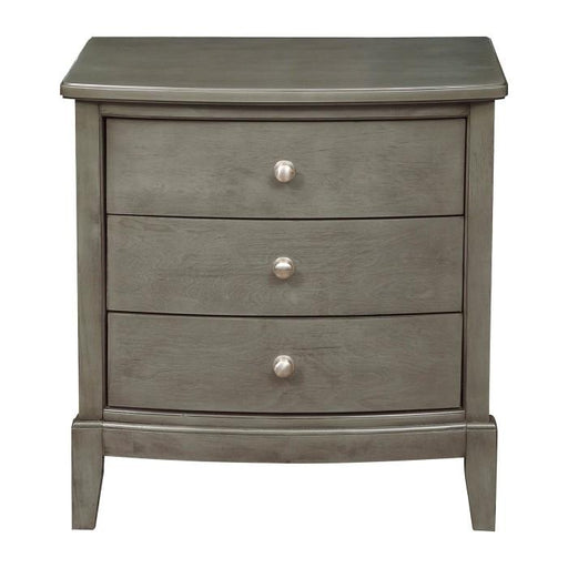 Cotterill 3 Drawer Nightstand in Gray 1730GY-4 - Premium Nightstand from Homelegance (Titan Warehouse) - Just $212.55! Shop now at Furniture Wholesale Plus  We are the best furniture store in Nashville, Hendersonville, Goodlettsville, Madison, Antioch, Mount Juliet, Lebanon, Gallatin, Springfield, Murfreesboro, Franklin, Brentwood