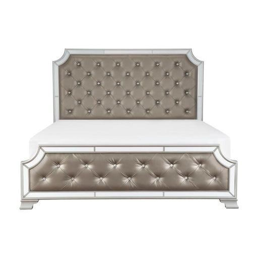 Avondale Queen Upholstered Panel Bed in Silver 1646-1* - Premium Bed from Homelegance (Titan Warehouse) - Just $836.55! Shop now at Furniture Wholesale Plus  We are the best furniture store in Nashville, Hendersonville, Goodlettsville, Madison, Antioch, Mount Juliet, Lebanon, Gallatin, Springfield, Murfreesboro, Franklin, Brentwood