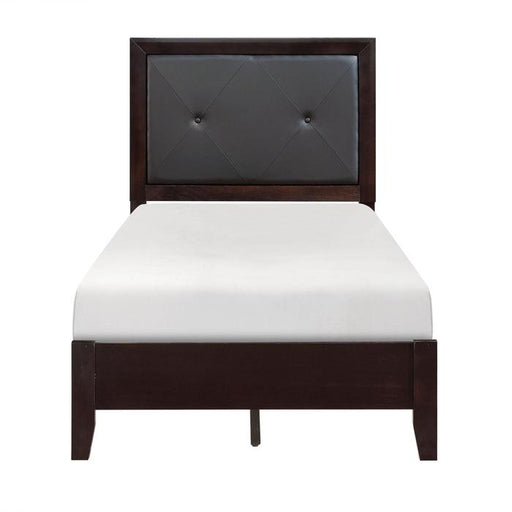 Edina Twin Panel Bed in Espresso-Hinted Cherry 2145T-1 - Premium Bed from Homelegance (Titan Warehouse) - Just $280.31! Shop now at Furniture Wholesale Plus  We are the best furniture store in Nashville, Hendersonville, Goodlettsville, Madison, Antioch, Mount Juliet, Lebanon, Gallatin, Springfield, Murfreesboro, Franklin, Brentwood