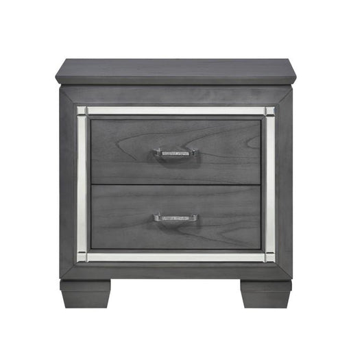 Allura Nightstand in Gray 1916GY-4 - Premium Nightstand from Homelegance (Titan Warehouse) - Just $312! Shop now at Furniture Wholesale Plus  We are the best furniture store in Nashville, Hendersonville, Goodlettsville, Madison, Antioch, Mount Juliet, Lebanon, Gallatin, Springfield, Murfreesboro, Franklin, Brentwood