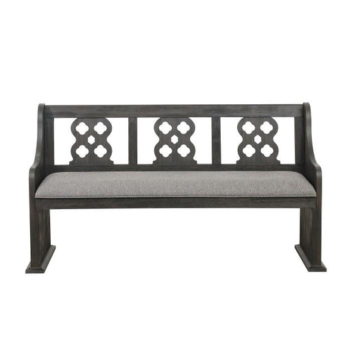 Arasina Bench with Curved Arms in Dark Pewter 5559N-14A - Premium Bench from Homelegance (Titan Warehouse) - Just $407.55! Shop now at Furniture Wholesale Plus  We are the best furniture store in Nashville, Hendersonville, Goodlettsville, Madison, Antioch, Mount Juliet, Lebanon, Gallatin, Springfield, Murfreesboro, Franklin, Brentwood