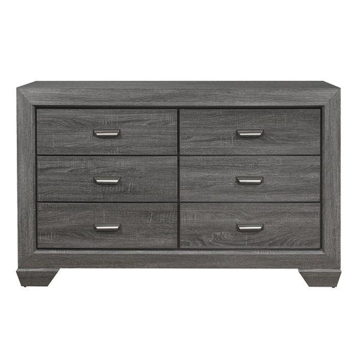 Beechnut 6 Drawer Dresser in Gray 1904GY-5 - Premium Dresser from Homelegance (Titan Warehouse) - Just $409.50! Shop now at Furniture Wholesale Plus  We are the best furniture store in Nashville, Hendersonville, Goodlettsville, Madison, Antioch, Mount Juliet, Lebanon, Gallatin, Springfield, Murfreesboro, Franklin, Brentwood