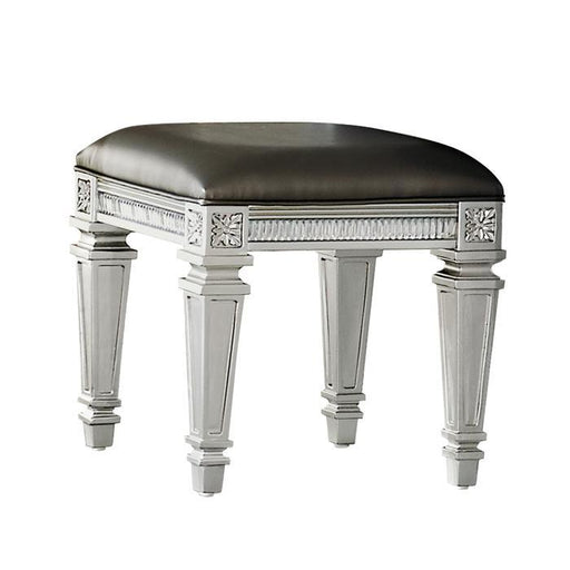 Bevelle Vanity Stool in Silver 1958-14 - Premium Stool from Homelegance (Titan Warehouse) - Just $107.25! Shop now at Furniture Wholesale Plus  We are the best furniture store in Nashville, Hendersonville, Goodlettsville, Madison, Antioch, Mount Juliet, Lebanon, Gallatin, Springfield, Murfreesboro, Franklin, Brentwood