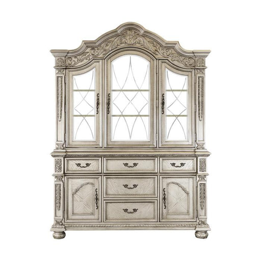 Catalonia Buffet and Hutch in Platinum Gold 1824PG-50* - Premium Buffet from Homelegance (Titan Warehouse) - Just $2357.55! Shop now at Furniture Wholesale Plus  We are the best furniture store in Nashville, Hendersonville, Goodlettsville, Madison, Antioch, Mount Juliet, Lebanon, Gallatin, Springfield, Murfreesboro, Franklin, Brentwood