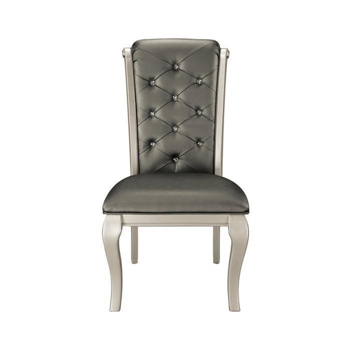 Crawford Side Chair in Silver (Set of 2) - Premium Dining Chair from Homelegance (Titan Warehouse) - Just $146.25! Shop now at Furniture Wholesale Plus  We are the best furniture store in Nashville, Hendersonville, Goodlettsville, Madison, Antioch, Mount Juliet, Lebanon, Gallatin, Springfield, Murfreesboro, Franklin, Brentwood