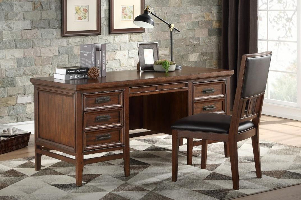 Frazier Executive Desk in Brown Cherry 1649-17 - Premium Executive Desk from Homelegance (Titan Warehouse) - Just $916.50! Shop now at Furniture Wholesale Plus  We are the best furniture store in Nashville, Hendersonville, Goodlettsville, Madison, Antioch, Mount Juliet, Lebanon, Gallatin, Springfield, Murfreesboro, Franklin, Brentwood