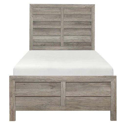 Mandan Twin Panel Bed in Weathered Gray 1910GYT-1* - Premium Bed from Homelegance (Titan Warehouse) - Just $271.05! Shop now at Furniture Wholesale Plus  We are the best furniture store in Nashville, Hendersonville, Goodlettsville, Madison, Antioch, Mount Juliet, Lebanon, Gallatin, Springfield, Murfreesboro, Franklin, Brentwood