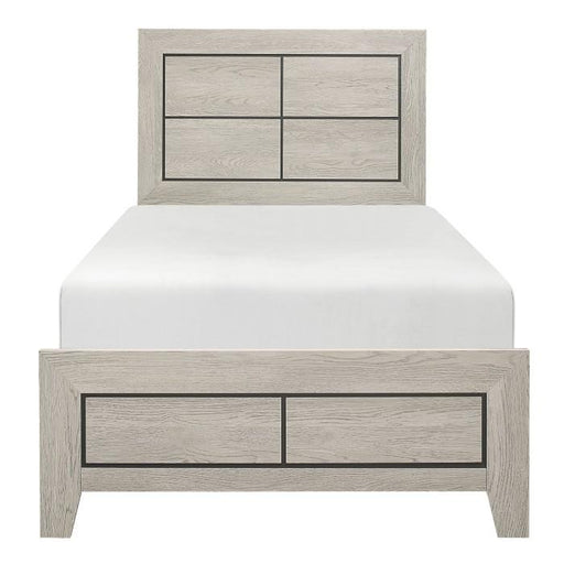 Quinby Twin Panel Bed in Light Brown 1525T-1 - Premium Bed from Homelegance (Titan Warehouse) - Just $146.25! Shop now at Furniture Wholesale Plus  We are the best furniture store in Nashville, Hendersonville, Goodlettsville, Madison, Antioch, Mount Juliet, Lebanon, Gallatin, Springfield, Murfreesboro, Franklin, Brentwood